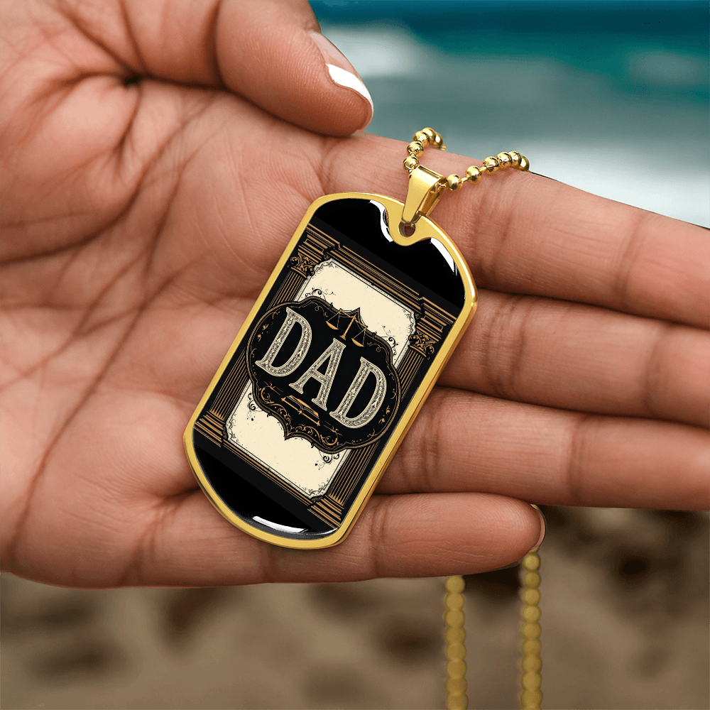 Father's Day Gift Custom Name Necklace| retirement personalized tag custom fine jewelry