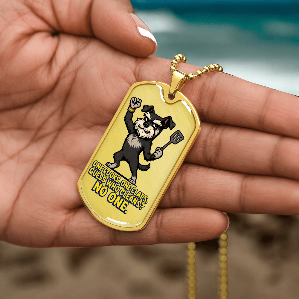 Pride Necklace Custom Name| Dog Tag Chain | Custom Dog Tag