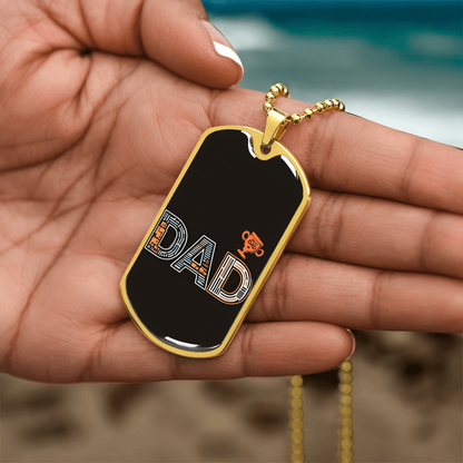 Father gift retirement personalized custom necklace fine jewelry