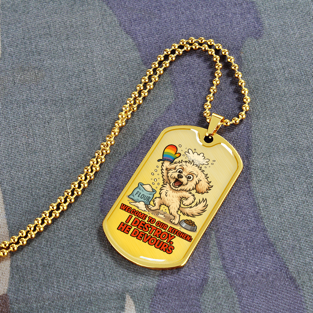 Pride Necklace Custom Name| Dog Tag Chain | Custom Dog Tag