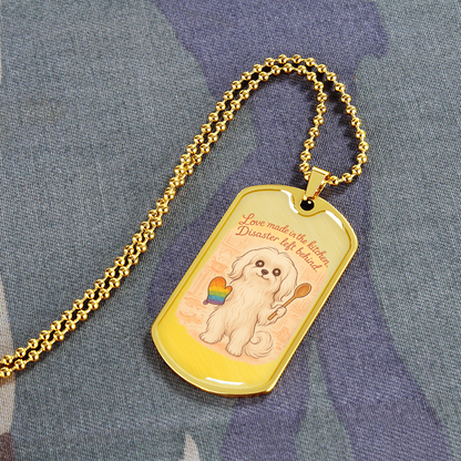 Pride Necklace Custom Name| Dog Tag Chain | Custom Dog Tag