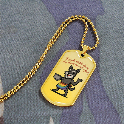 Pride Necklace Custom Name| Dog Tag Chain | Custom Dog Tag