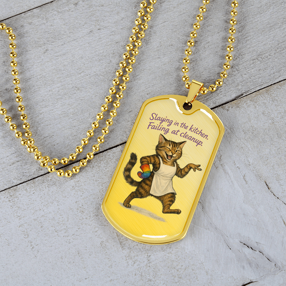 Pride Necklace Custom Name| Dog Tag Chain | Custom Dog Tag