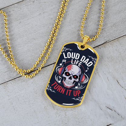 Father gift retirement custom tag necklace fine jewelry