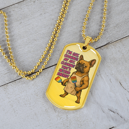 Pride Necklace Custom Name| Dog Tag Chain | Custom Dog Tag