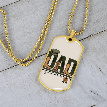 Father gift retirement personalized custom necklace fine jewelry