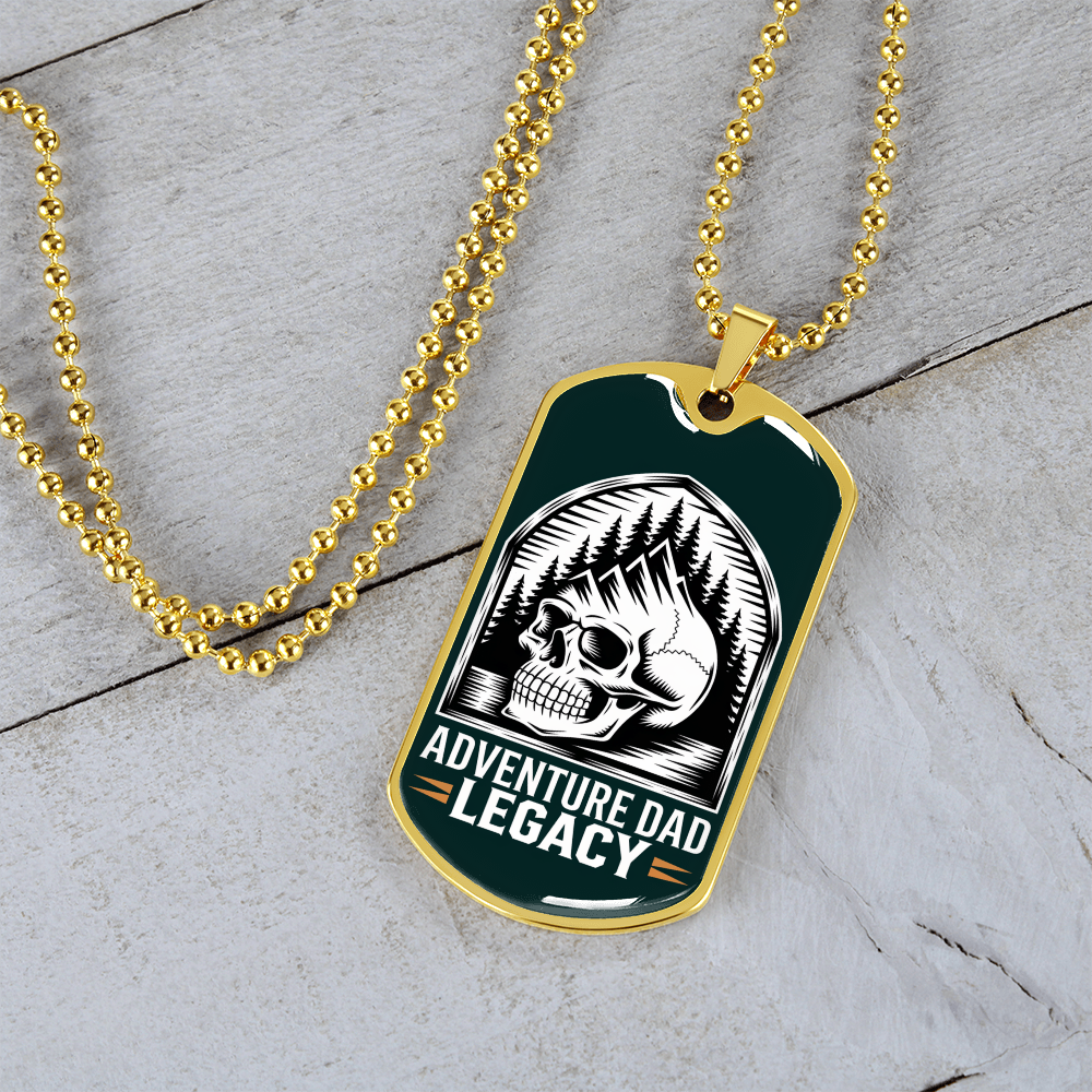 Father gift retirement personalized custom necklace tag