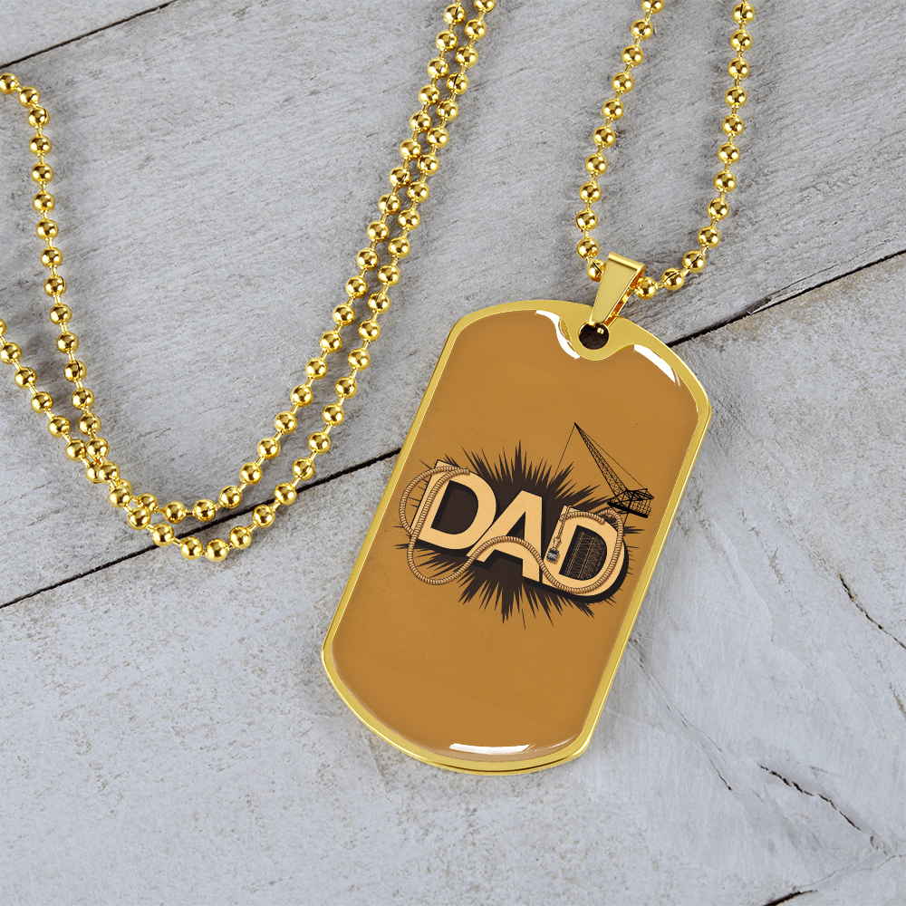 Dad gift retirement personalized coustum necklace
