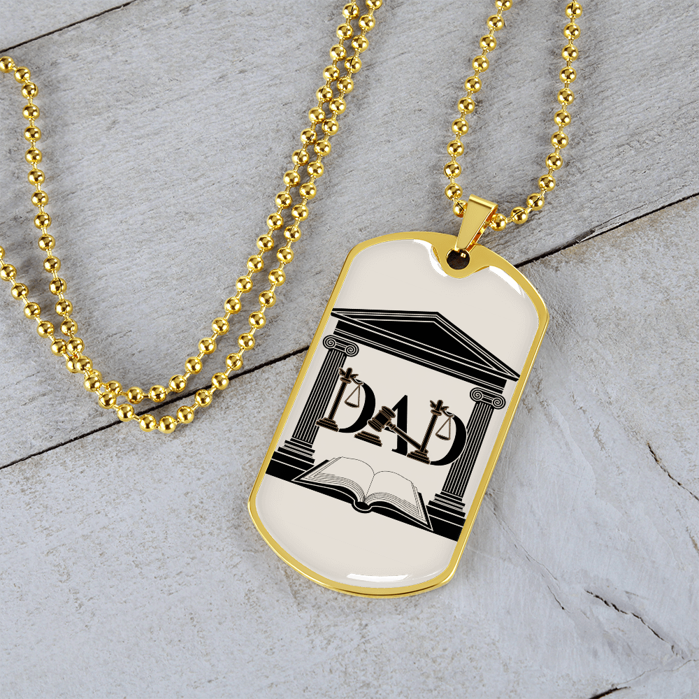 Father gift retirement personalized custom necklace fine jewelry