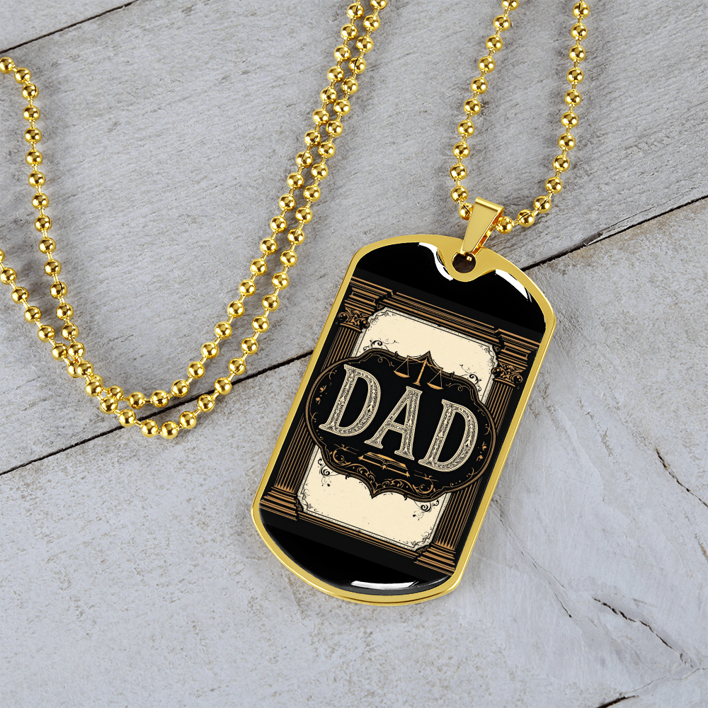 Father's Day Gift Custom Name Necklace| retirement personalized tag custom fine jewelry