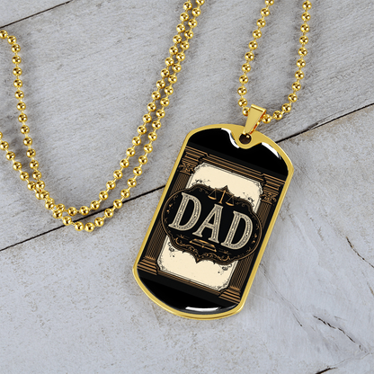 Father's Day Gift Custom Name Necklace| retirement personalized tag custom fine jewelry