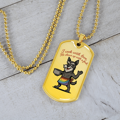 Pride Necklace Custom Name| Dog Tag Chain | Custom Dog Tag