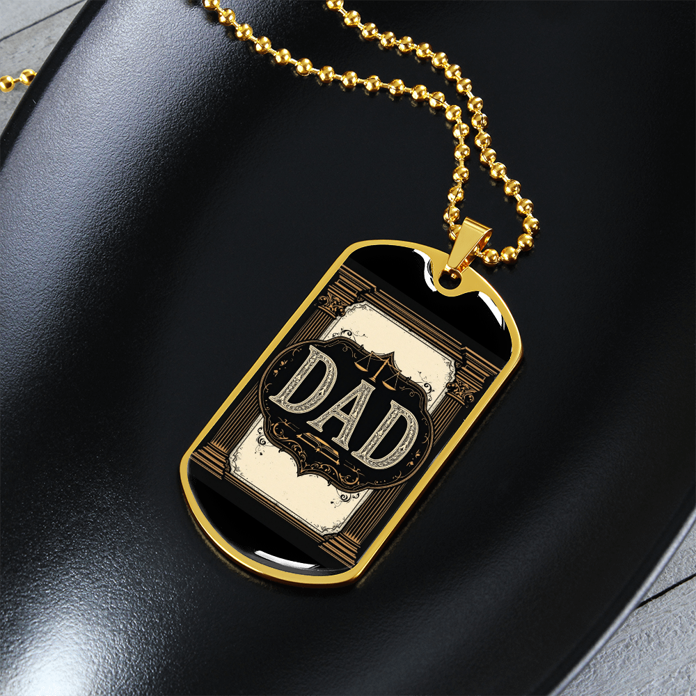 Father's Day Gift Custom Name Necklace| retirement personalized tag custom fine jewelry