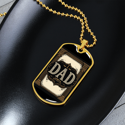 Father's Day Gift Custom Name Necklace| retirement personalized tag custom fine jewelry