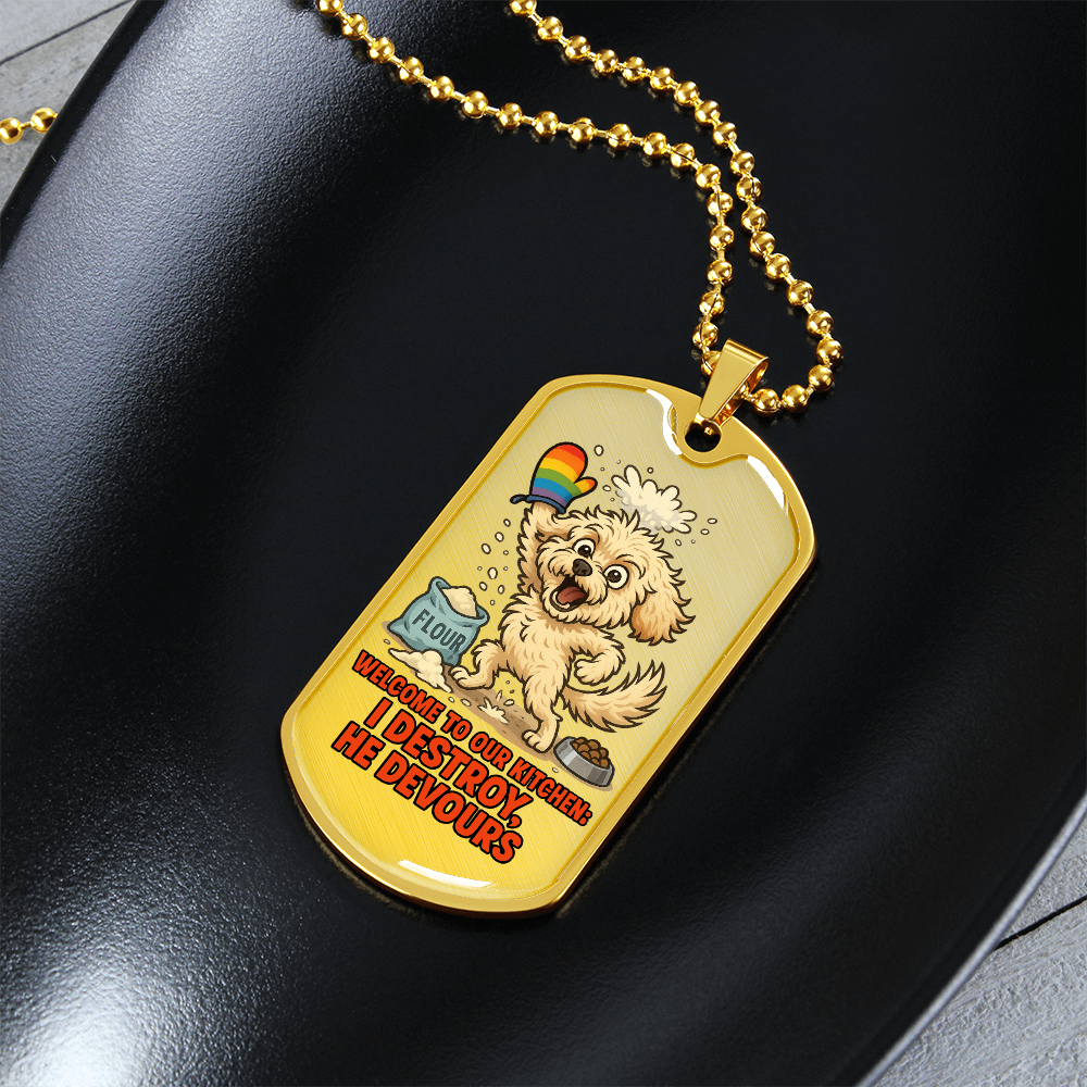 Pride Necklace Custom Name| Dog Tag Chain | Custom Dog Tag