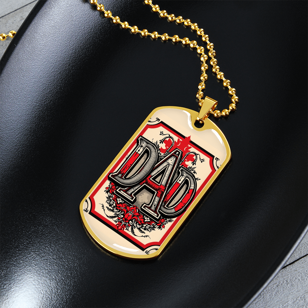 Father tag retirement gift personalized custom necklace fine jewelry