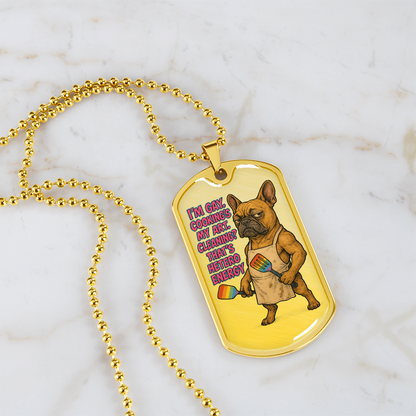 Pride Necklace Custom Name| Dog Tag Chain | Custom Dog Tag
