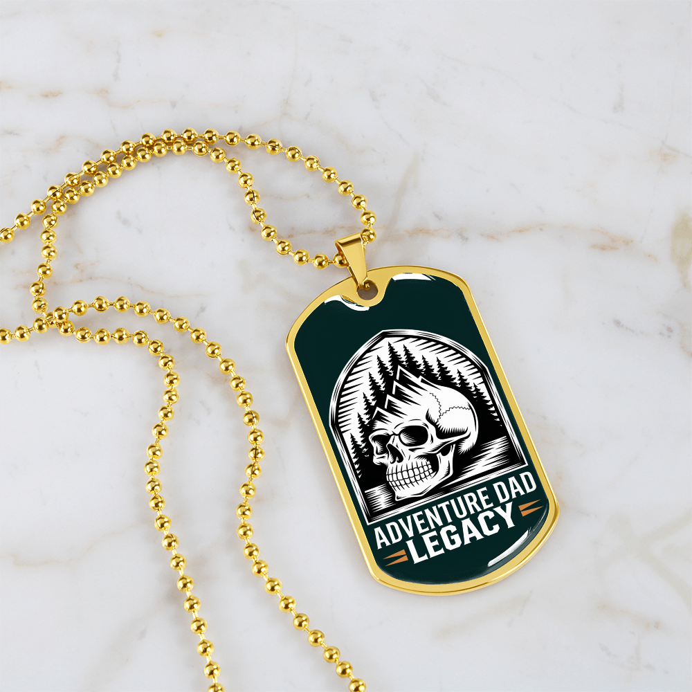 Father gift retirement personalized custom necklace tag