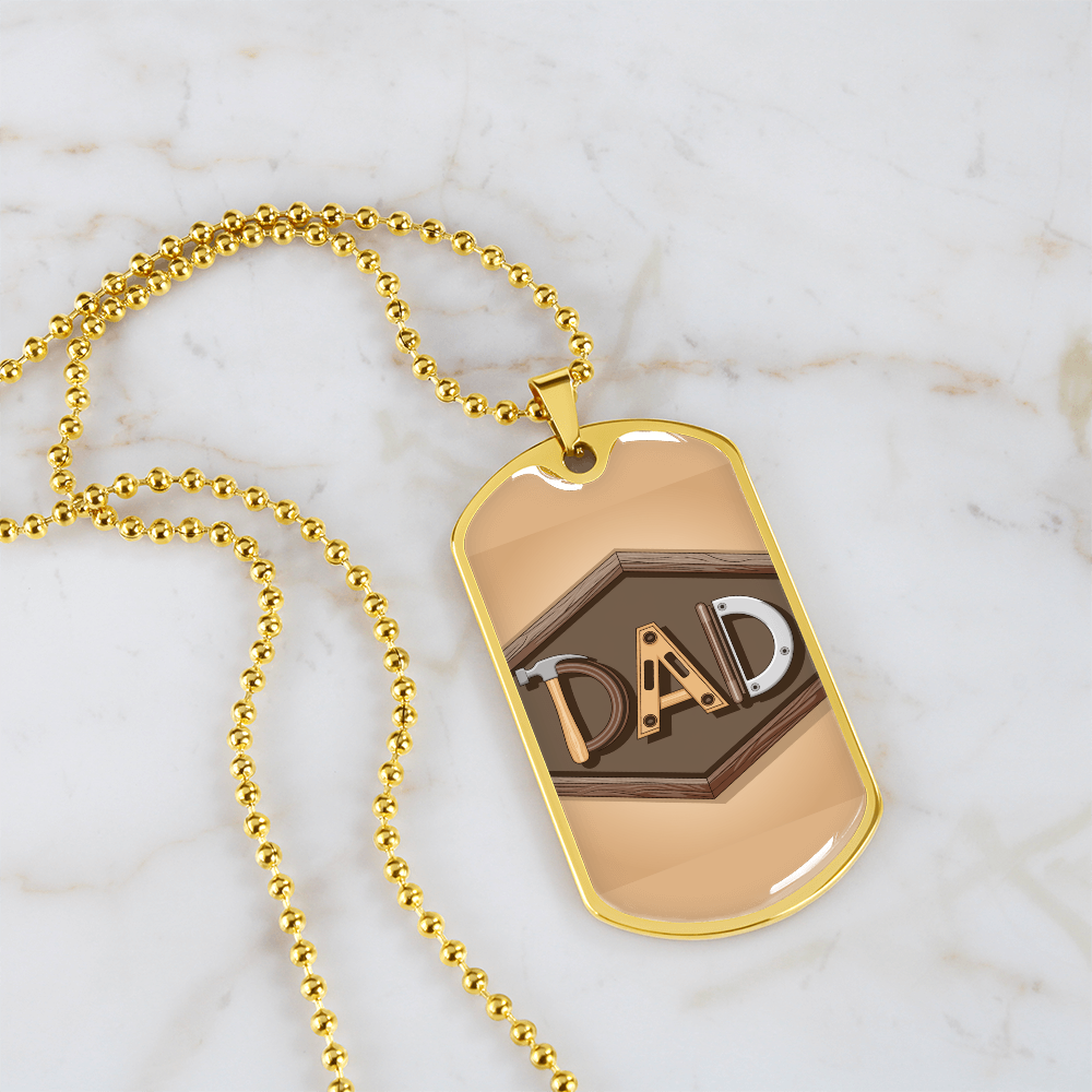 Father gift retirement personalized custom necklace fine jewelry