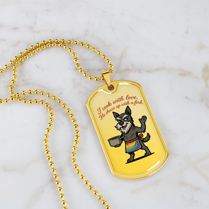 Pride Necklace Custom Name| Dog Tag Chain | Custom Dog Tag