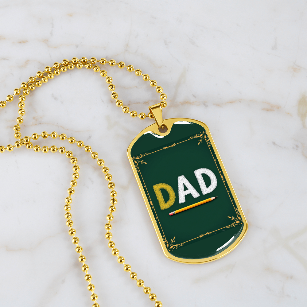 Father gift retirement personalized custom necklace fine jewelry