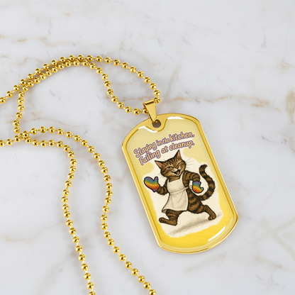 Pride Necklace Custom Name| Dog Tag Chain | Custom Dog Tag