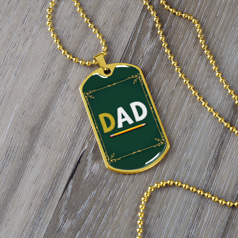 Father gift retirement personalized custom necklace fine jewelry