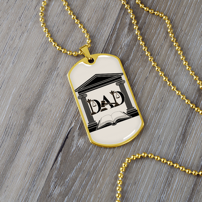 Father gift retirement personalized custom necklace fine jewelry
