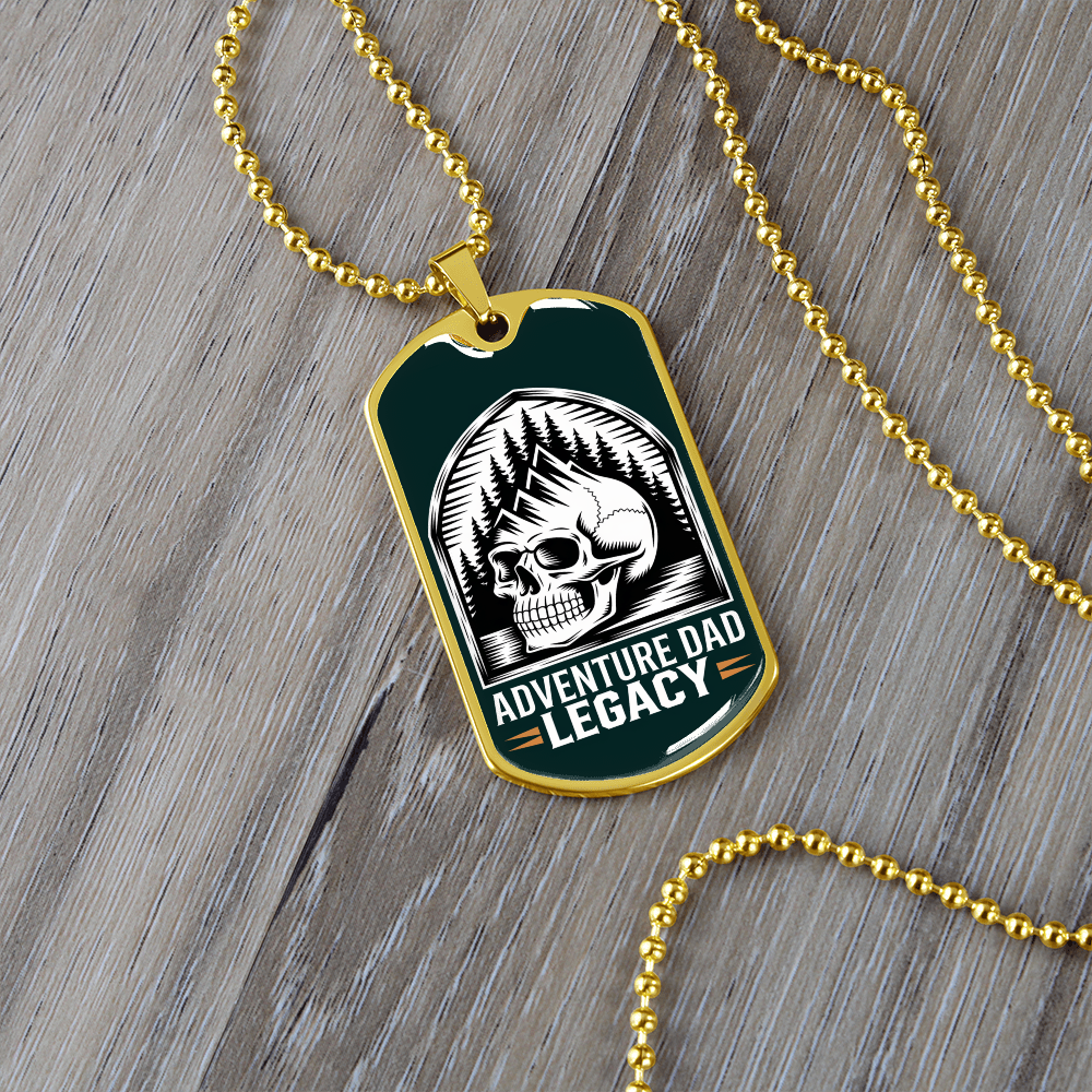 Father gift retirement personalized custom necklace tag