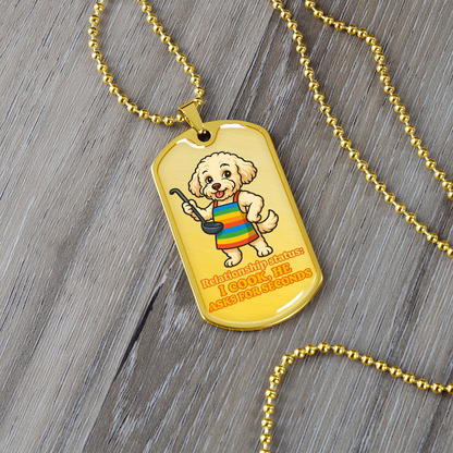 Pride Necklace Custom Name| Dog Tag Chain | Custom Dog Tag