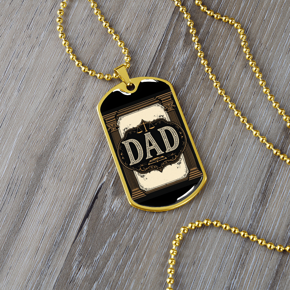 Father's Day Gift Custom Name Necklace| retirement personalized tag custom fine jewelry