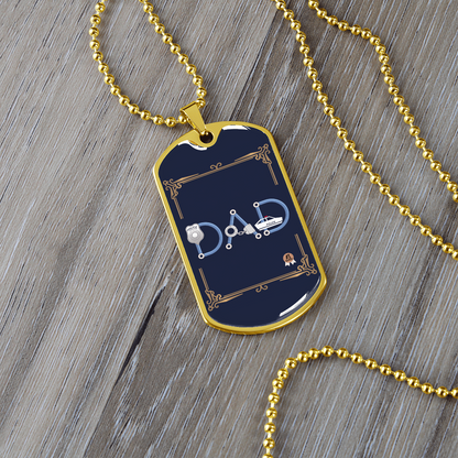 Father gift retirement personalized custom tag