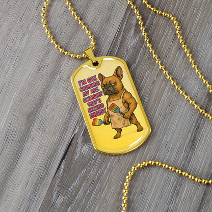 Pride Necklace Custom Name| Dog Tag Chain | Custom Dog Tag