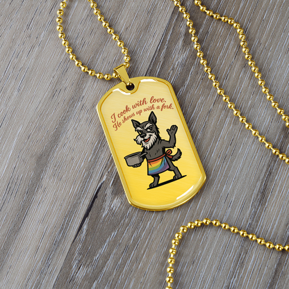 Pride Necklace Custom Name| Dog Tag Chain | Custom Dog Tag