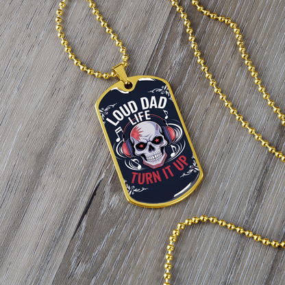 Father gift retirement custom tag necklace fine jewelry