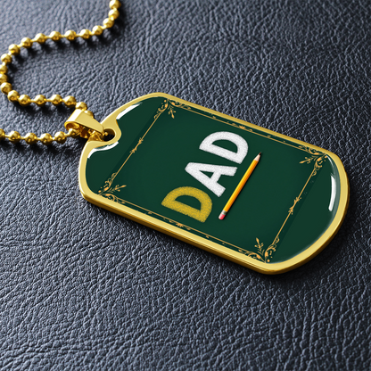 Father gift retirement personalized custom necklace fine jewelry