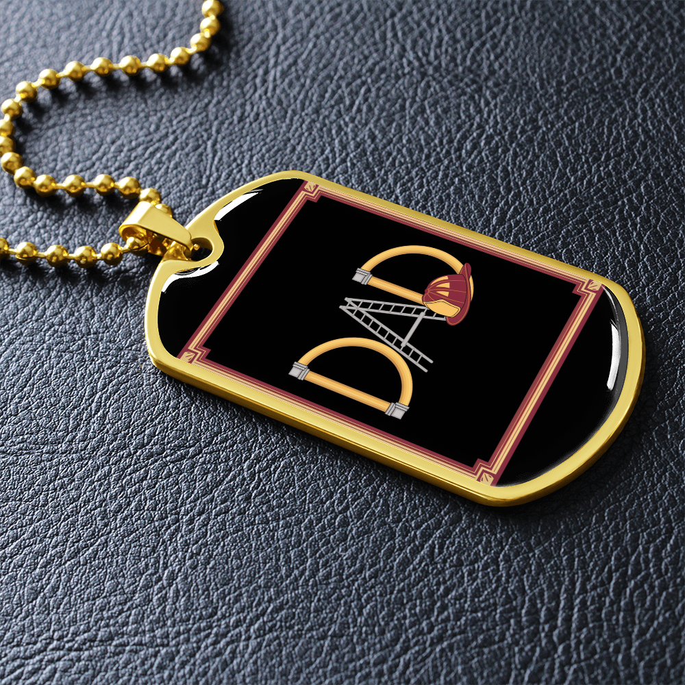 Father gift retirement personalized custom necklace tag fine jewelry