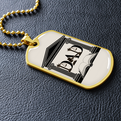 Father gift retirement personalized custom necklace fine jewelry