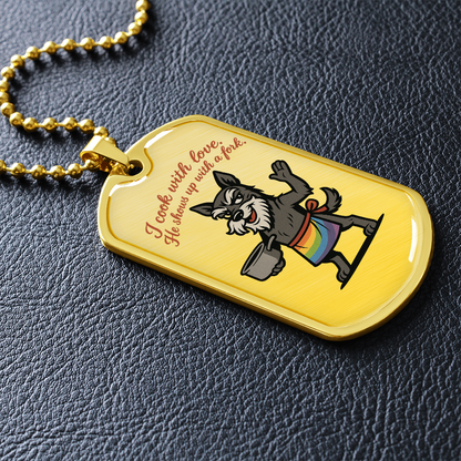 Pride Necklace Custom Name| Dog Tag Chain | Custom Dog Tag