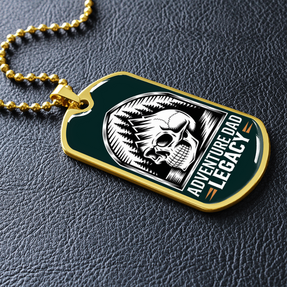 Father gift retirement personalized custom necklace tag