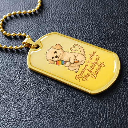 Pride Necklace Custom Name| Dog Tag Chain | Custom Dog Tag