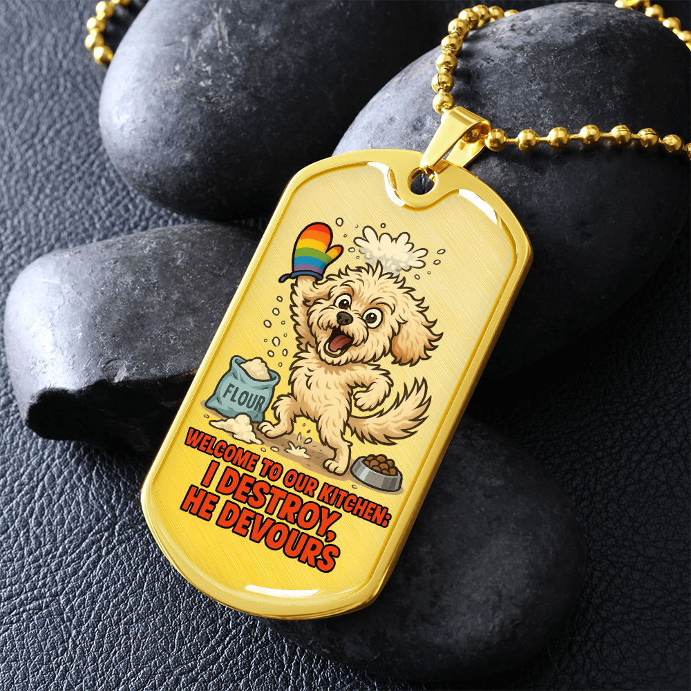 Pride Necklace Custom Name| Dog Tag Chain | Custom Dog Tag