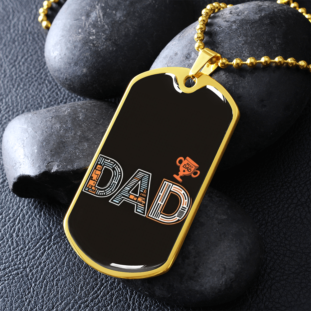 Father gift retirement personalized custom necklace fine jewelry