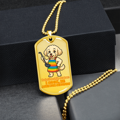 Pride Necklace Custom Name| Dog Tag Chain | Custom Dog Tag