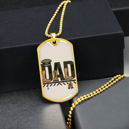 Father gift retirement personalized custom necklace fine jewelry