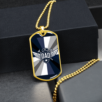 Father gift retirement personalized custom necklace fine jewelry