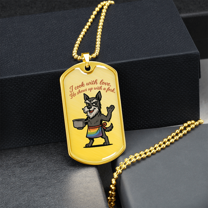 Pride Necklace Custom Name| Dog Tag Chain | Custom Dog Tag