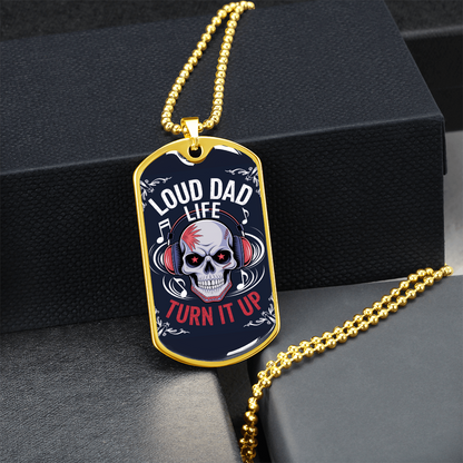 Father gift retirement custom tag necklace fine jewelry