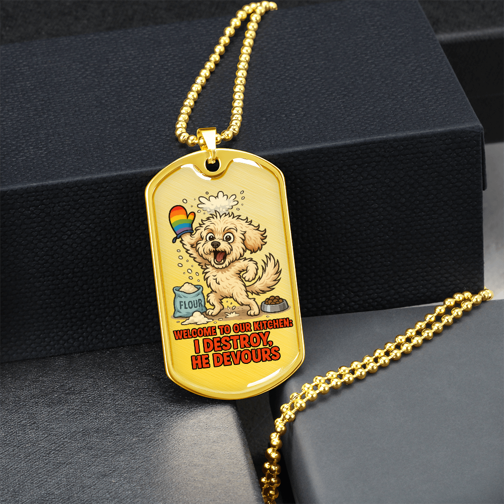 Pride Necklace Custom Name| Dog Tag Chain | Custom Dog Tag
