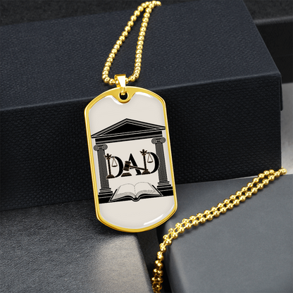 Father gift retirement personalized custom necklace fine jewelry